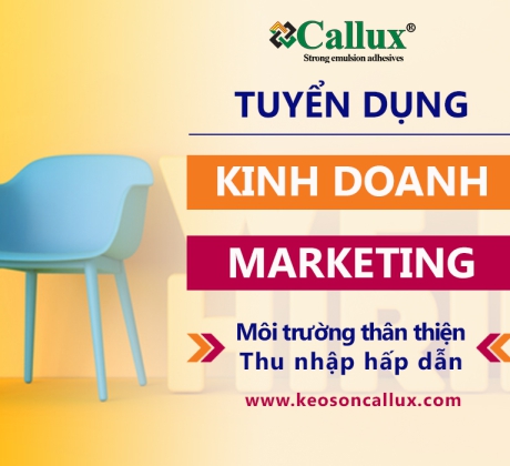 TUYỂN DỤNG NHÂN VIÊN KINH DOANH - MARKETING